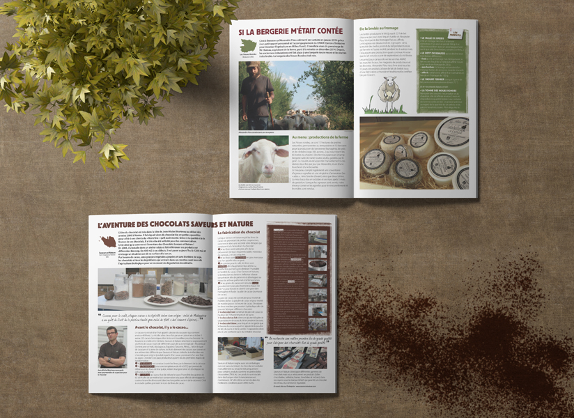 Magazine Crayon de Soleil - Biocoop Cholet 2015 | Mockup by Yeven_Popov / Freepik