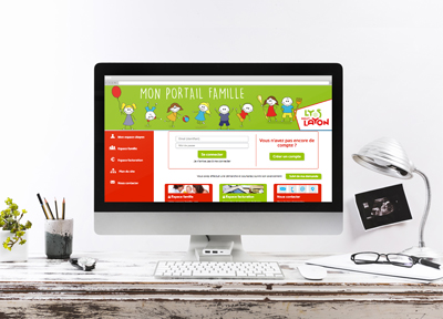 Création du header du portail Famille - Lys-Haut-Layon 2019 | mockup by Freepik